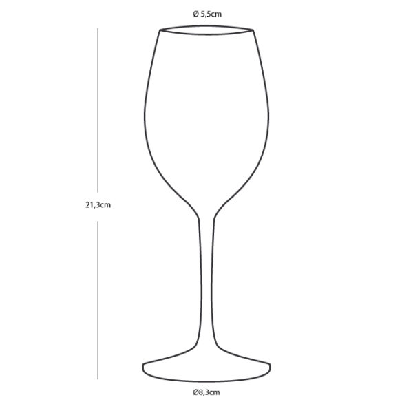 NEKLIZNA ČAŠA ZA VINO PARTY-CLEAR - TRITAN, 6 KOM - Slika 4