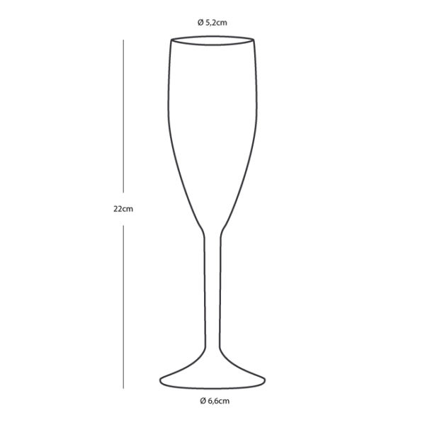 PARTY ČAŠE ZA ŠAMPANJAC 6 KOM - Slika 2