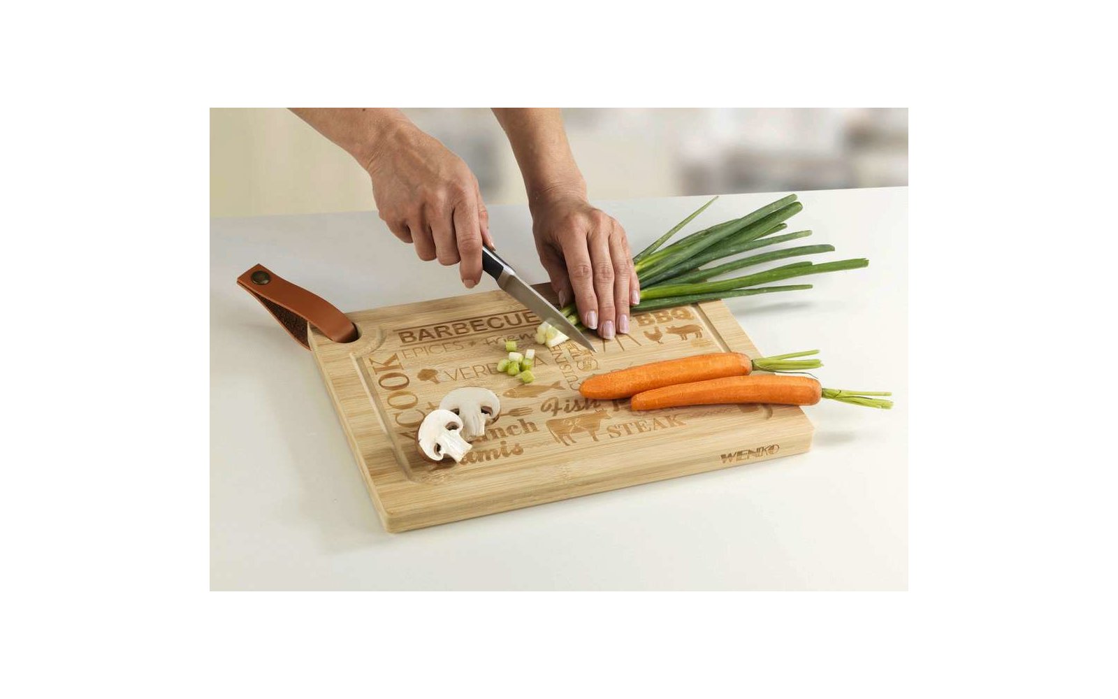 DASKA ZA REZANJE OD BAMBUSA 39,5 X 28 CM, BAMBUS - Slika 3