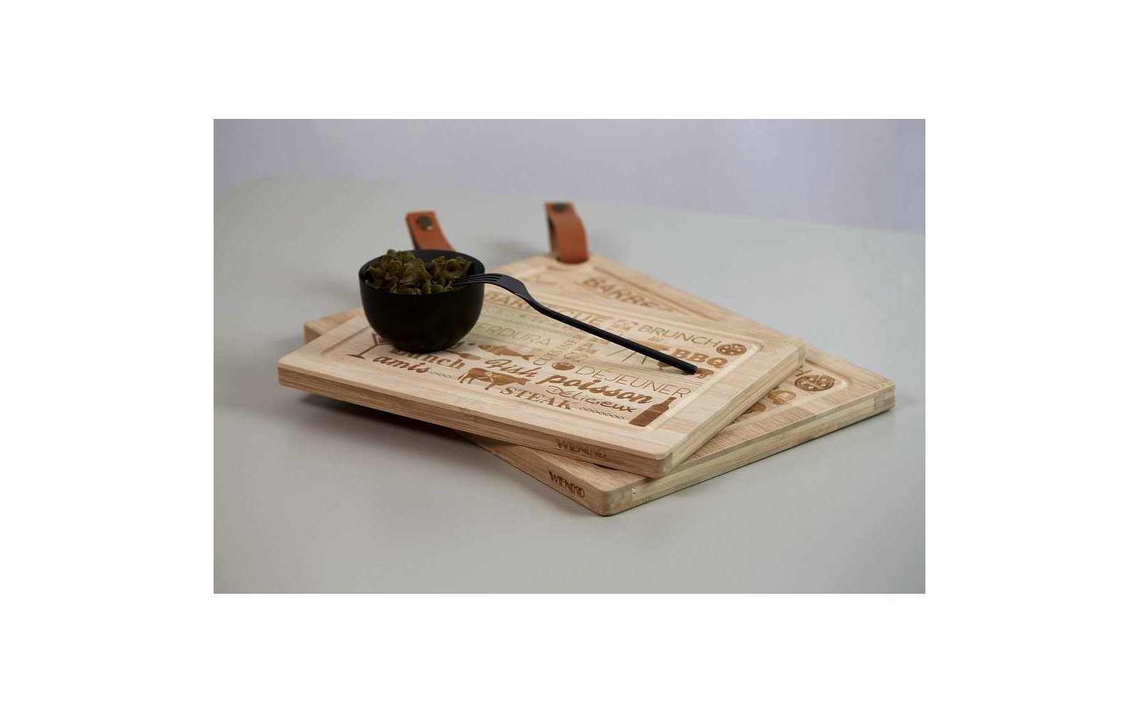 DASKA ZA REZANJE OD BAMBUSA 39,5 X 28 CM, BAMBUS - Slika 8