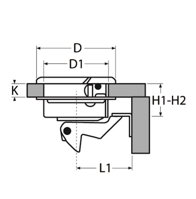 ZATVARAČ ZA VRATAŠCA A4 57 mm - Slika 2
