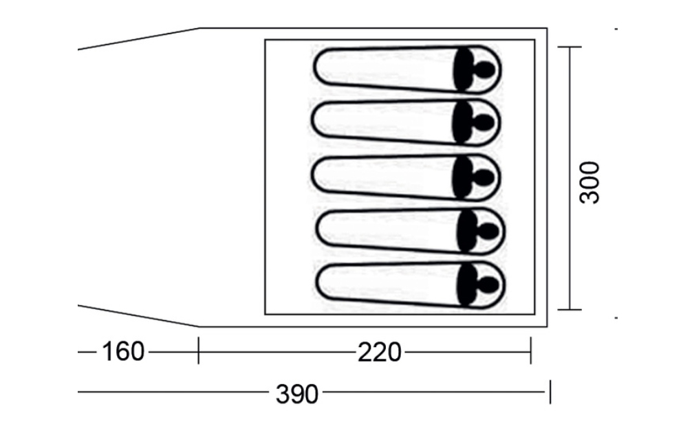 " BEAVER CREEK" ŠATOR ZA KAMPIRANJE ZA 5 OSOBA - Slika 2