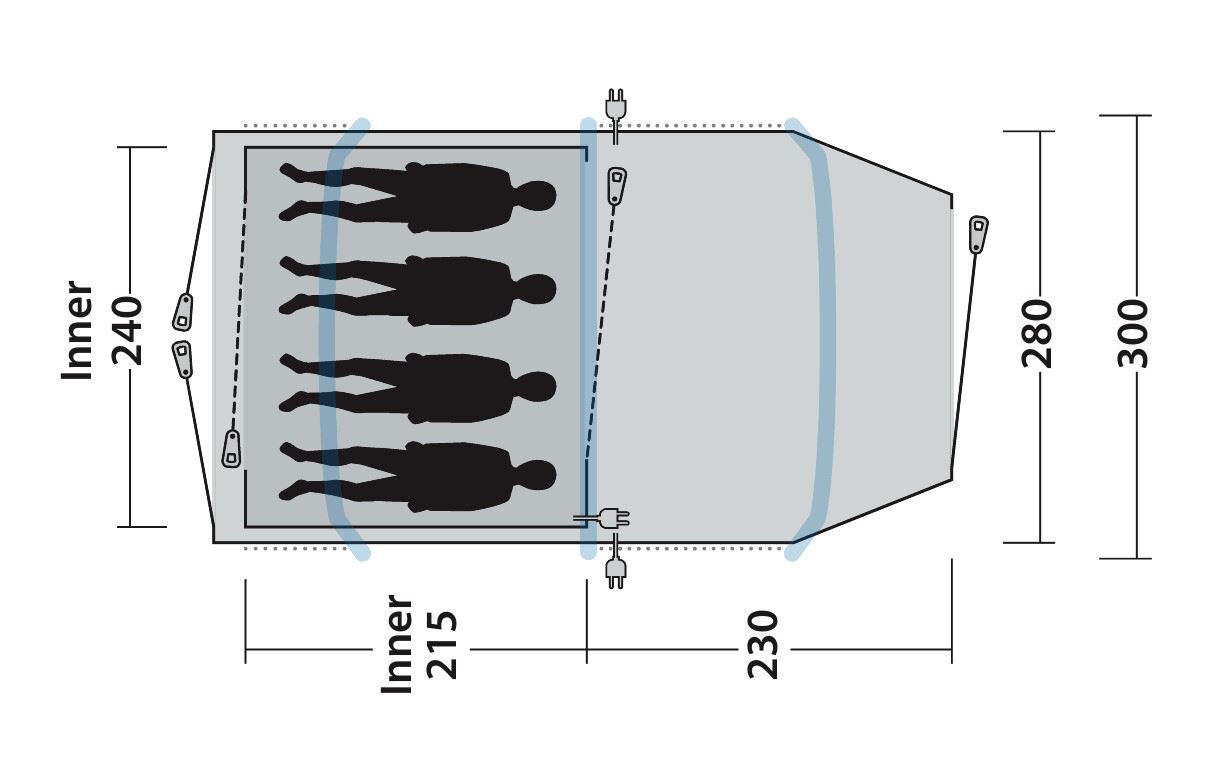 OUTWELL ŠATOR STARHILL, ZA 4 OSOBE - Slika 14