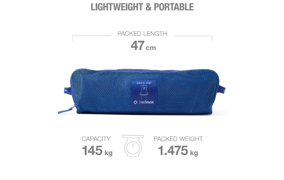 STOLICA ZA PLAŽU, PRUGASTO-PLAVA - Slika 3