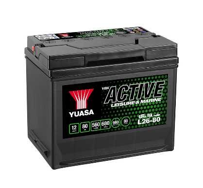 AKUMULATOR YUASA (LEISURE) 12V 80 D+