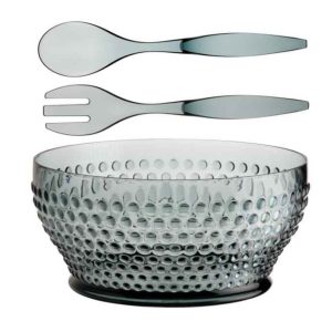 Lux zdjela za salatu + pribor modri