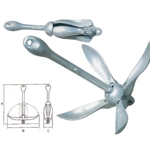 Sklopivo sidro Grapnela nautički centar