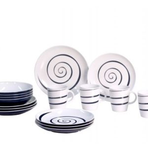 Plavi set posuđa 16 kom 